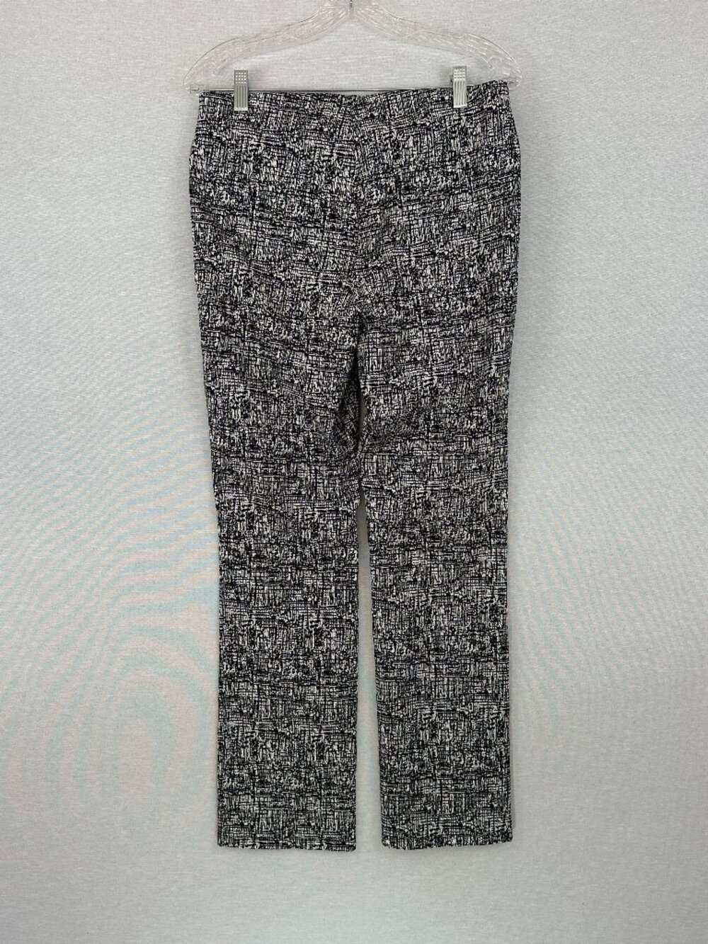 89th + MADISON BLACK & WHITE PRINTED WOMEN'S PANTS, STRAIGHT LEG, PULL-ON, L/G - Picture 3 of 9